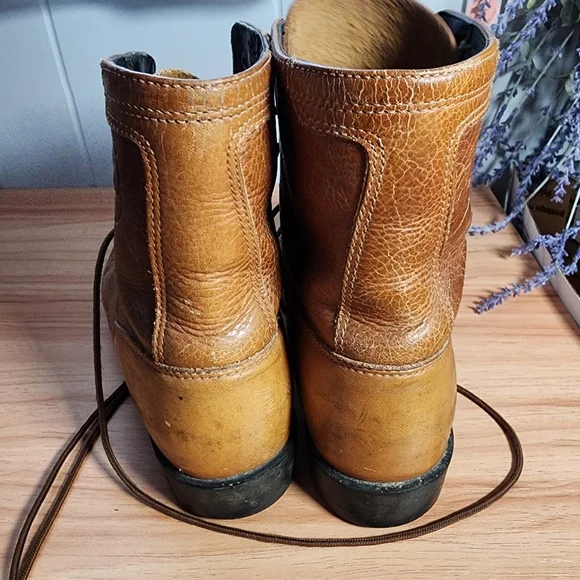 Ariat Brown Leather Boots Size 8 - Picture 11 of 14